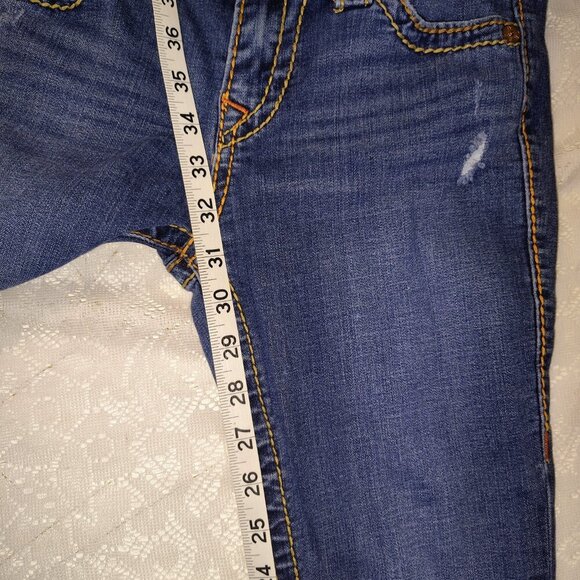 True Religion Women's Size 27 Super Skinny  Light Wash Blue Denim Jeans - Picture 6 of 15